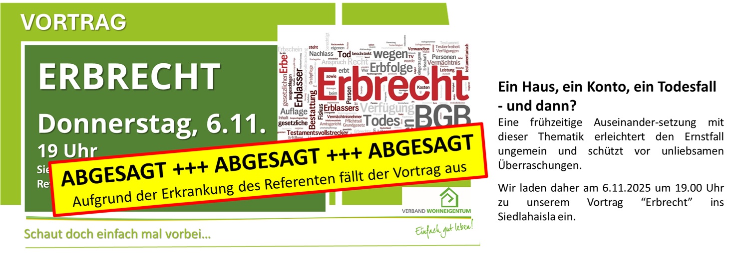 erbrecht absage
