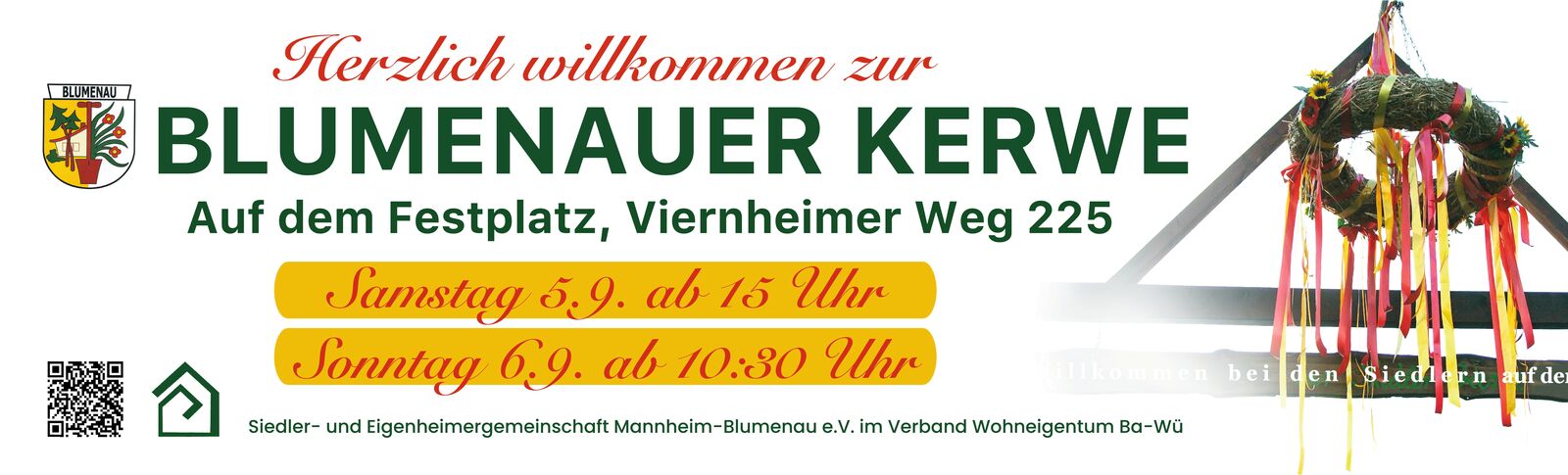 Blumenauer Kerwe 2026 Banner