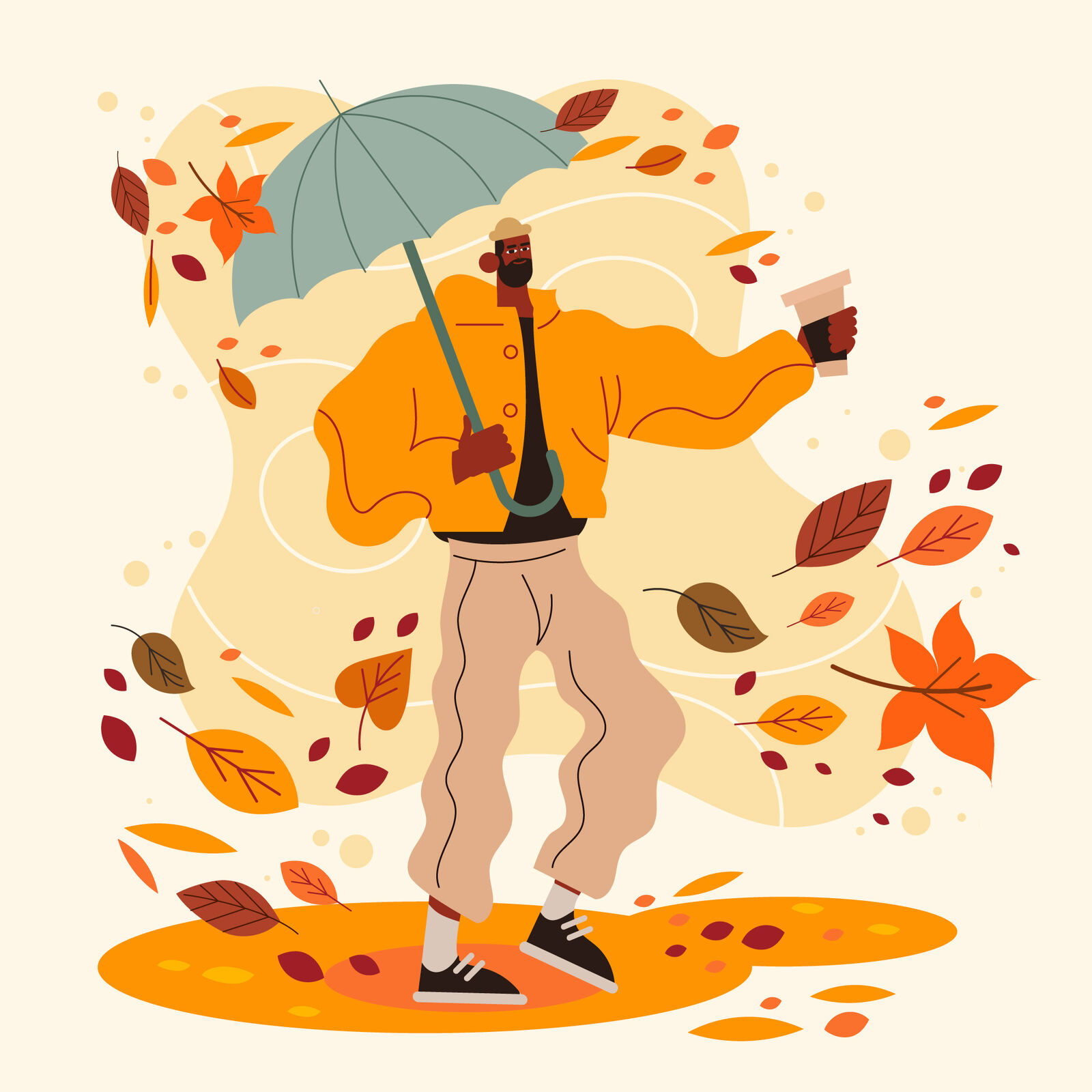 Herbst-Mann_Regenschirm_jung