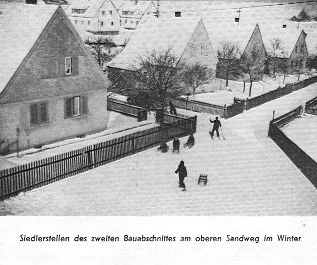oberer Sandweg im Winter