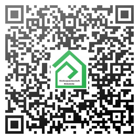 QR-Code mit Logo der Siedlergemeinschaft Heinsheim für mobile Geräte