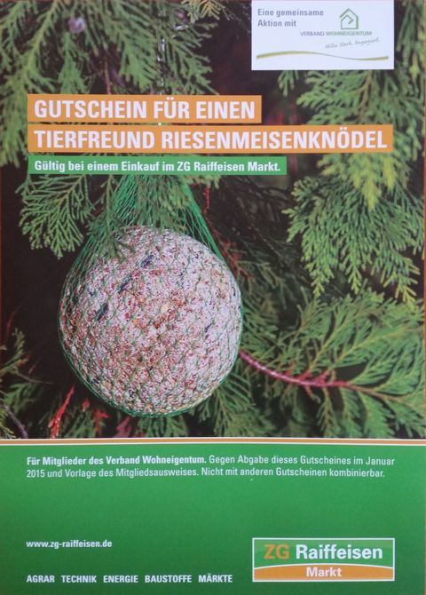 Gutscheinaktion 2015 in Ihrem ZG Raiffeisen Markt