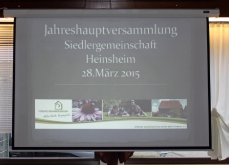 Jahreshauptversammlung 28.03.2015