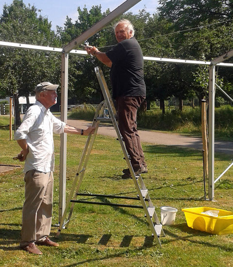 Aufbau Sommerfest