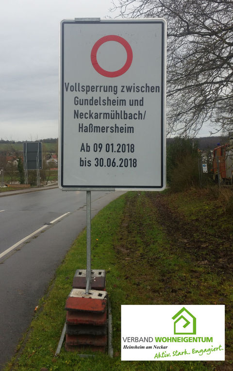 Neckarbrücke Schleuse Gundelsheim gesperrt.