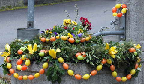 Osterbrunnen 2018 des Verband Wohneigentum Heinsheim am Neckar