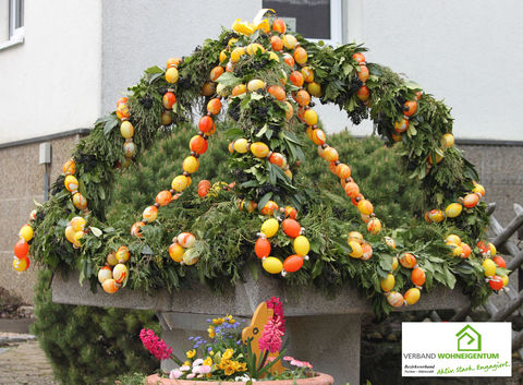 Osterbrunnen 2019 des Verband Wohneigentum 