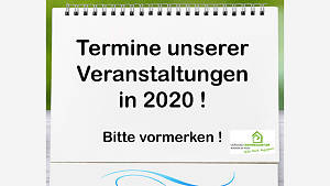 Termine und Veranstaltungen in 2020