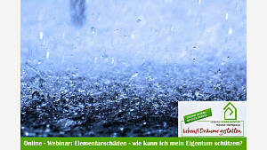 Online - Webinar: Elementarschäden - wie kann ich mein Eigentum schützen?