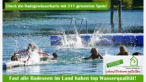 Seen mit hoher Wasserqualität für dein Badevergnügen