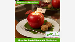Kreative Bastelideen mit Zieräpfeln: Deko zum Selbermachen