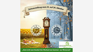 Ende der Sommerzeit - Beginn der Winterzeit