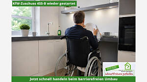 KfW-Zuschuss 455-B wieder gestartet: Jetzt schnell handeln beim barrierefreien Umbau