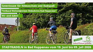 STADTRADELN 2026 in Bad Rappenau vom 19. Juni bis 9. Juli