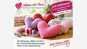 Nähen mit Herz: Herzkissen-Projekt beim Zukunftspreis 202