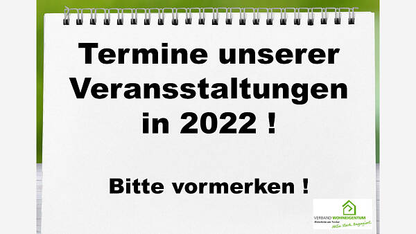 Themenbild: Termine 2022