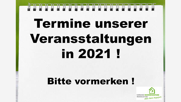 Themenbild: Termine 2021