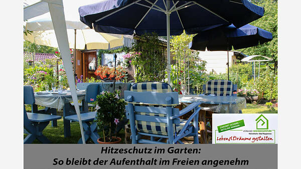 Themenbild: Hitzeschutz im Garten: Tipps und Tricks für heiße Tage Themenbild: Hitzeschutz im Garten: Tipps und Tricks für heiße Tage