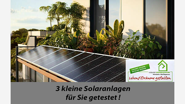 Themenbild: Kleine Solaranlagen