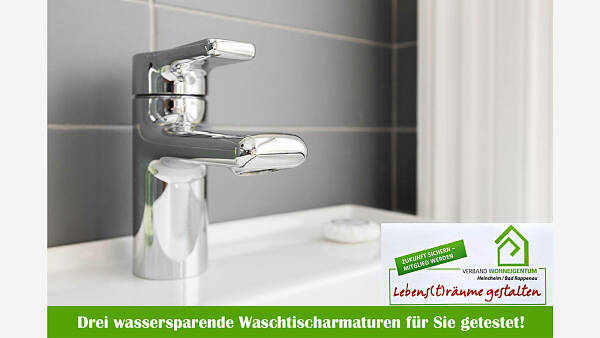 Themenbild: Wassersparende Waschtischarmaturen