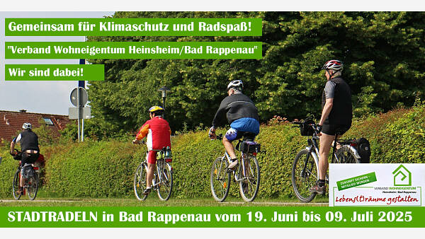 Themenbild: STADTRADELN 2025 in Bad Rappenau vom 19. Juni bis 9. Juli