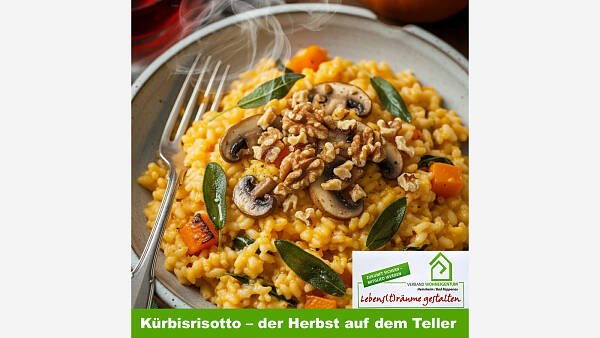 Themenbild: Kürbisrisotto - der Herbst auf dem Teller Themenbild: Kürbisrisotto - der Herbst auf dem Teller