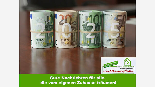 Themenbild: Gute Nachrichten für alle, die vom eigenen Zuhause träumen! Themenbild: Gute Nachrichten für alle, die vom eigenen Zuhause träumen!