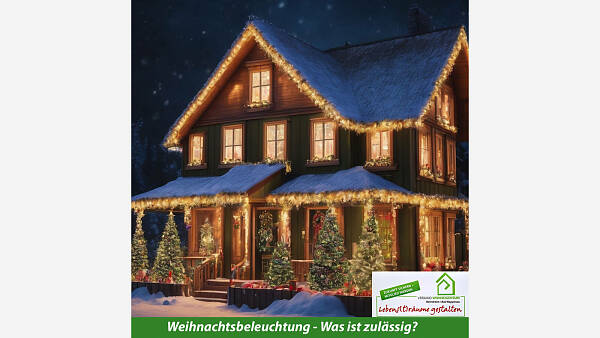 Themenbild: Weihnachtsbeleuchtung - Was ist zulässig?