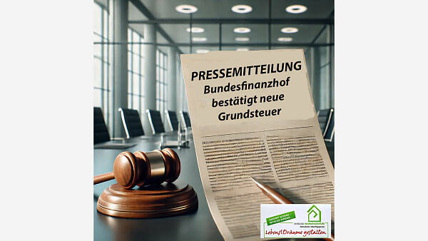 Themenbild: Pressemitteilung: Bundesfinanzhof bestätigt neue Grundsteuer