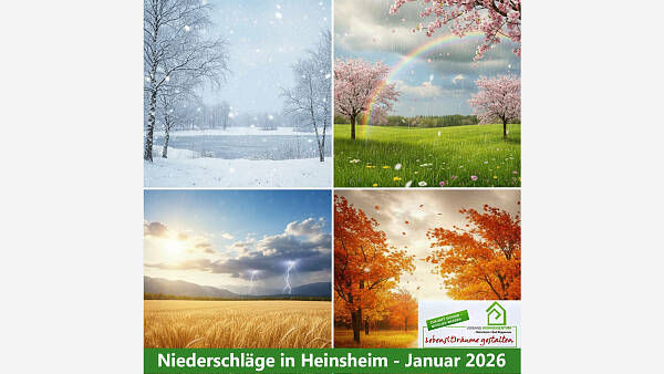 Themenbild: Niederschläge Januar 2026