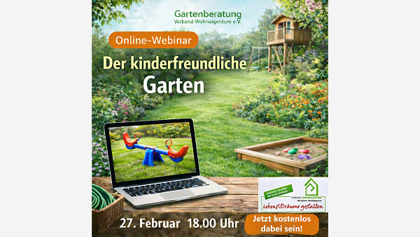 Themenbild: Online-Webinar: "Der kinderfreundliche Garten"