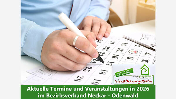 Themenbild: Termine des Verband Wohneigentum "Bezirksverband Neckar-Odenwald"