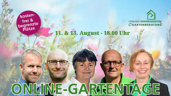 Themenbild: Online - Gartentage