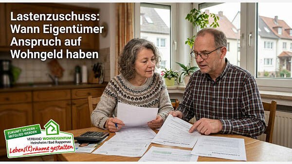 Themenbild: Lastenzuschuss: Wann Eigentümer Anspruch auf Wohngeld haben