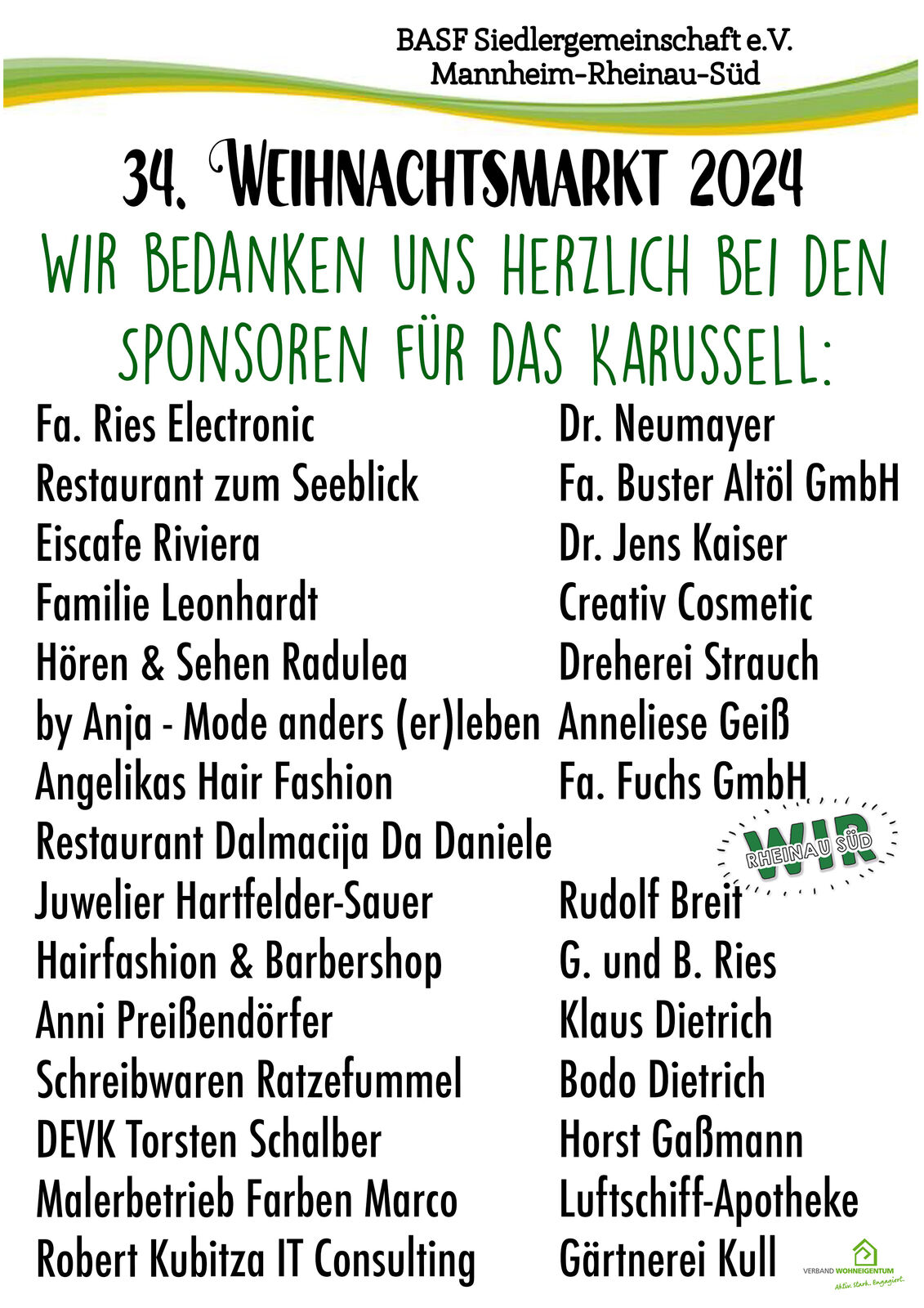 Sponsorenliste