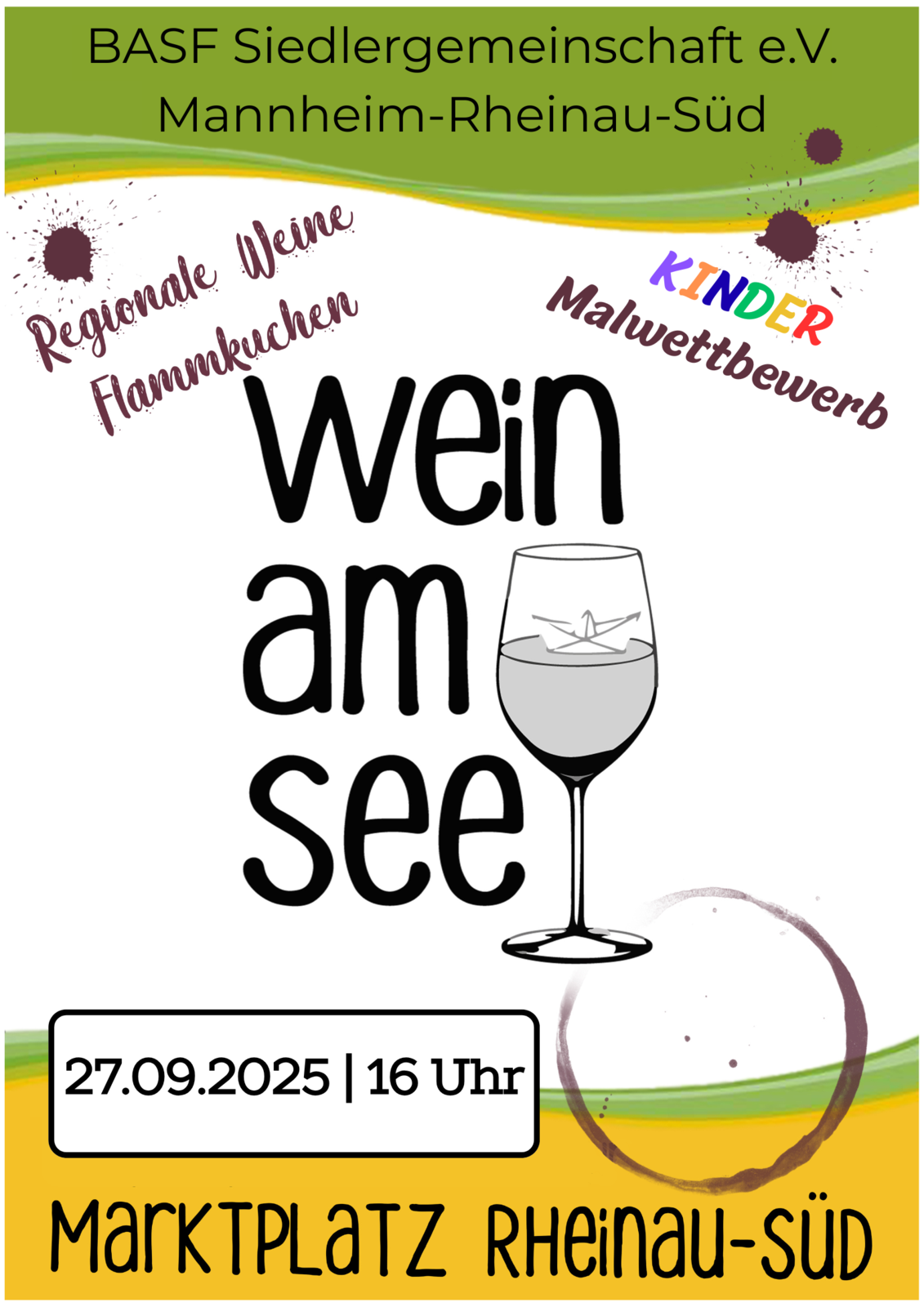 Flyer zum Weinfest 2025