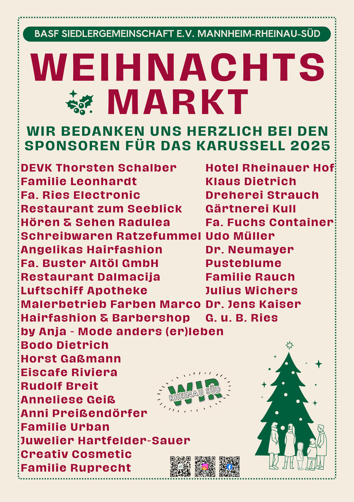 Sponsoren für das Karussell