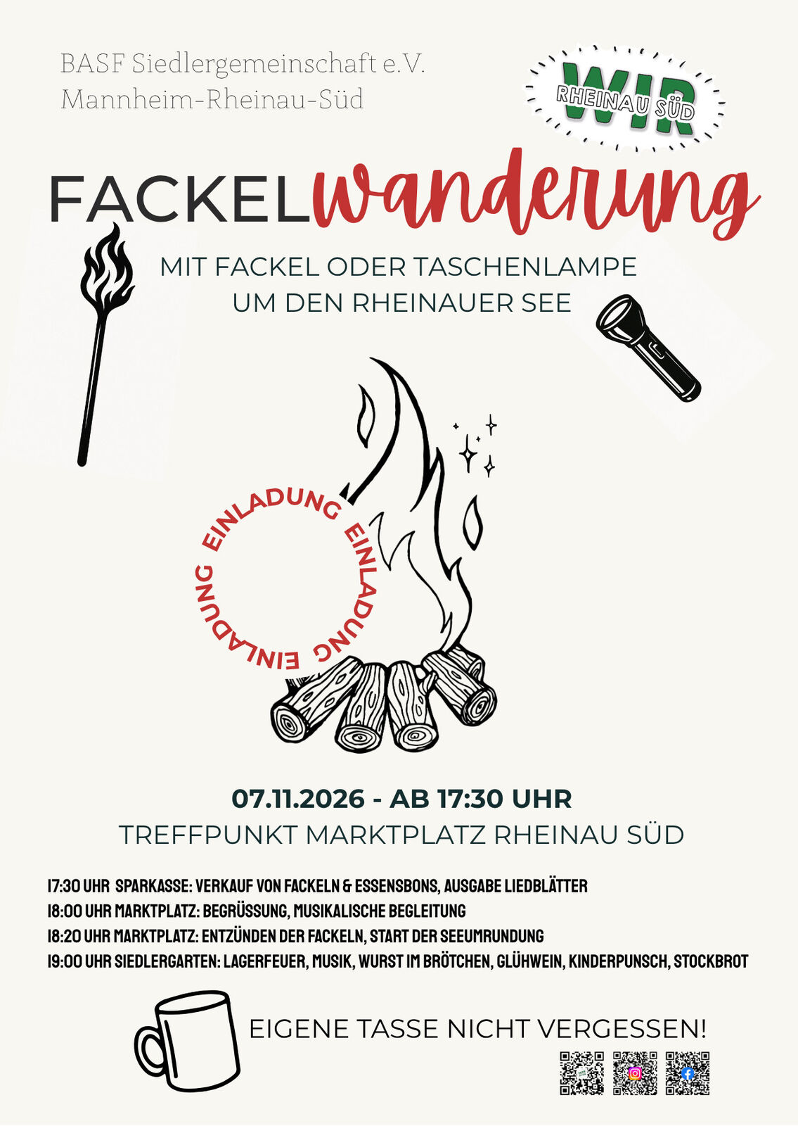 Plakat zur Veranstaltung Fackelwanderung