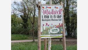 Plakat am See