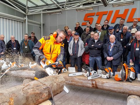 Gäste der Stihl-Werke