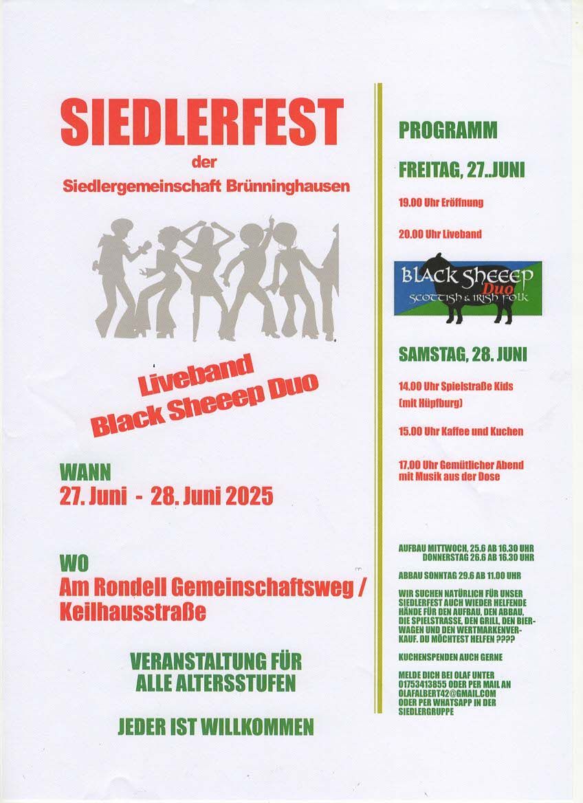 Siedlerfest 2026