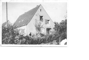 altes Zechenhaus schwarz/weiß