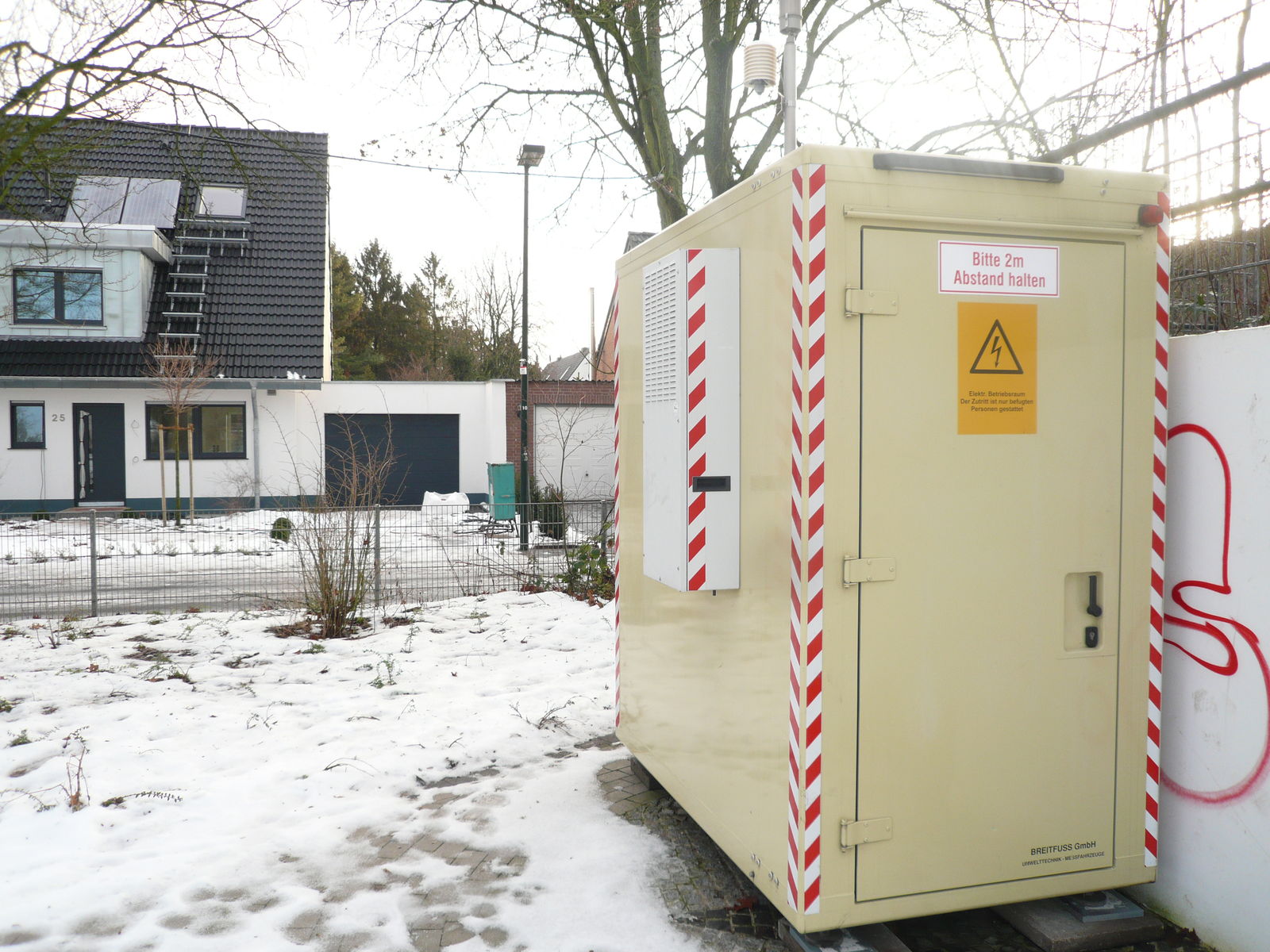 Aufstellung LANUV-Meßcontainer