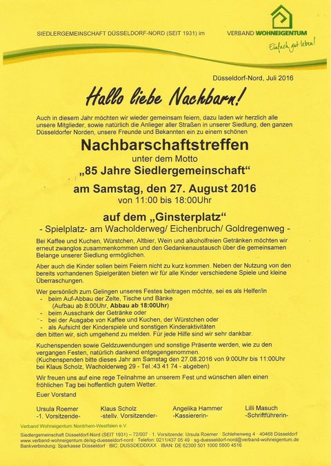 Nachbarschaftstreffen 2016