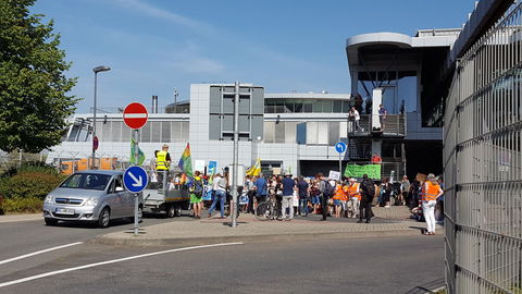 Fridays for Future am Flughafen DUS