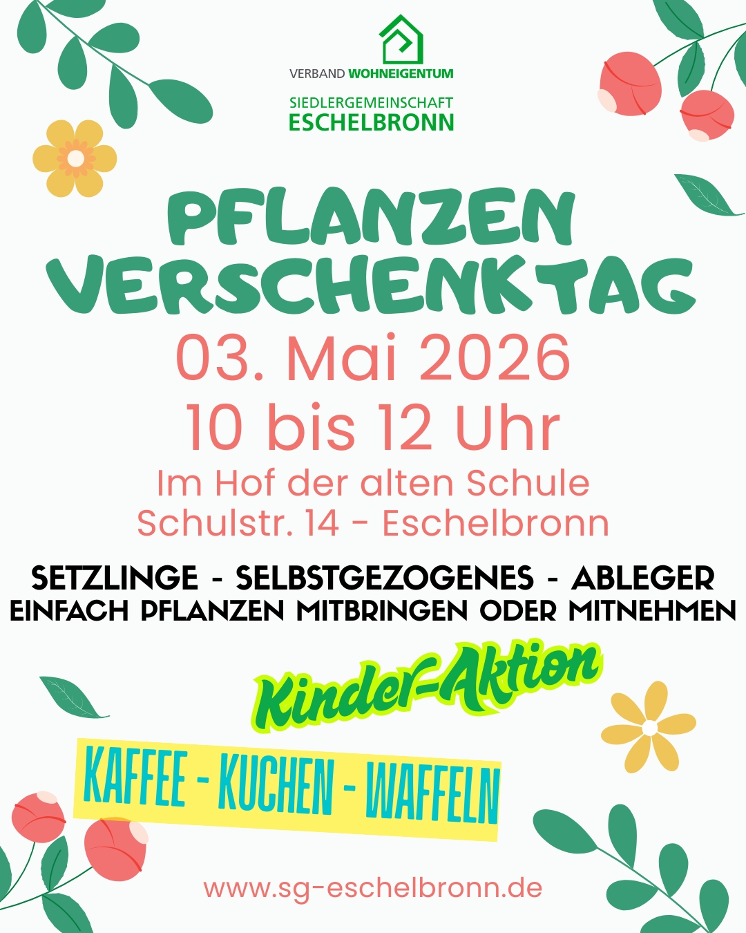 Einladung zum Pflanzen-Verschenktag