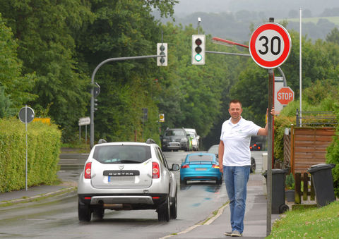 Verkehrssituaion am Buschkampweg in Gesiecke