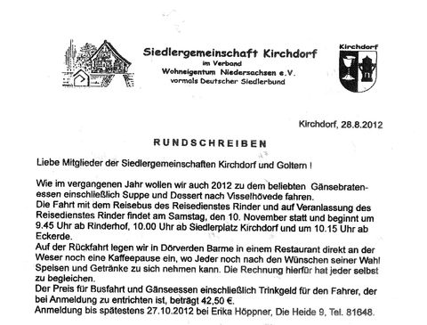 Gänsebratenessen 2012