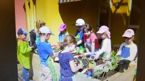 Hochbeet im Kath. Kindergarten St. Franziskus