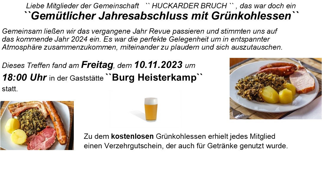 Grünkohlessen 2023